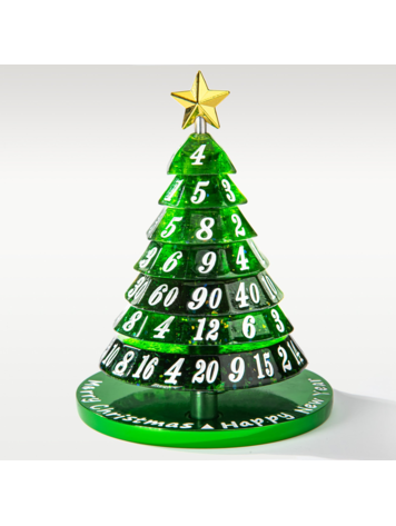 HYMGHO RESIN CHRISTMAS TREE DICE - GREEN