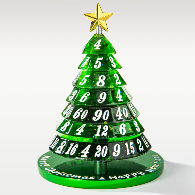 HYMGHO RESIN CHRISTMAS TREE DICE - GREEN