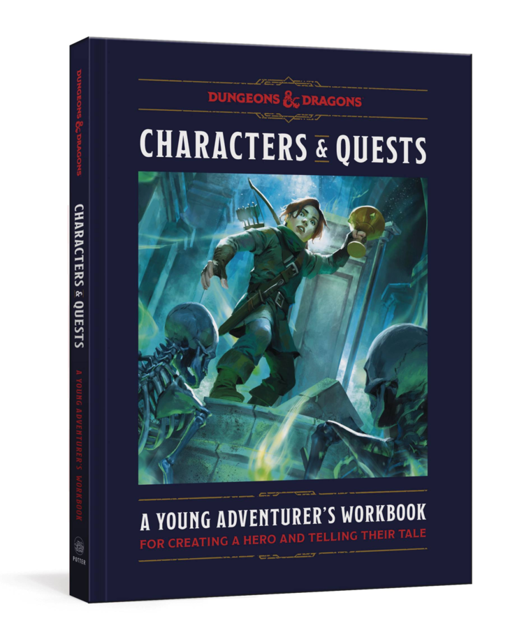 CLARKSON POTTER DUNGEONS & DRAGONS YOUNG ADVENTURER'S WORKBOOK HC CHARACTERS & QUESTS