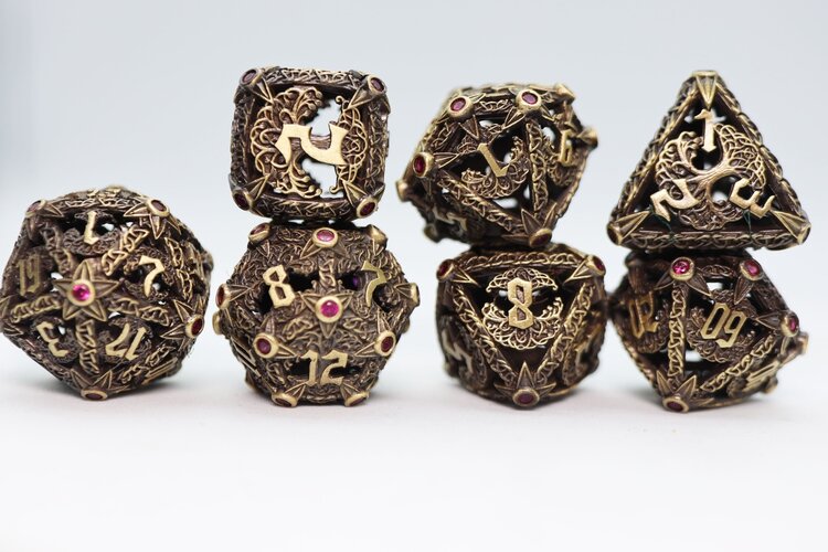 FOAM BRAIN GAMES FOAM BRAIN GAMES TREE OF COMPASSION RPG HOLLOW METAL DICE SET