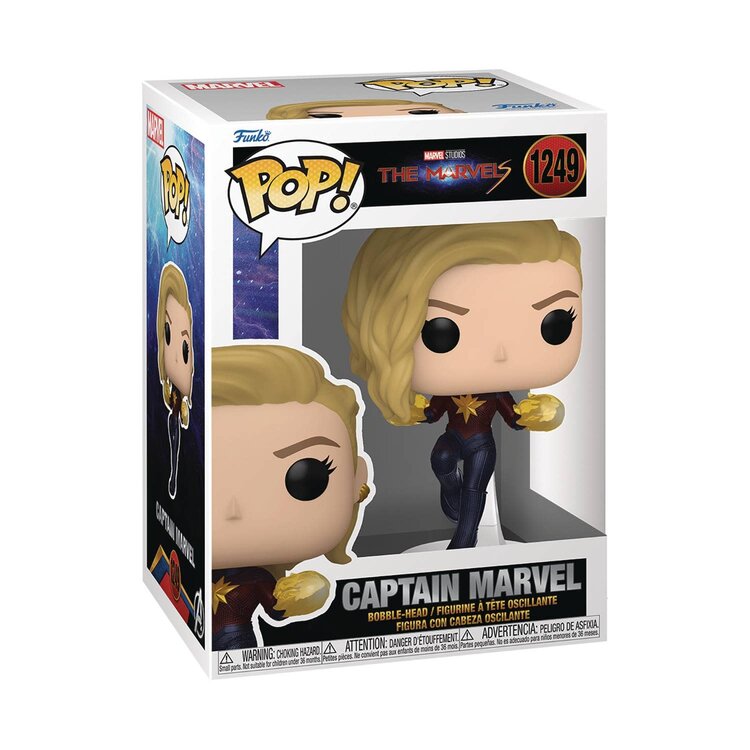 FUNKO POP VINYL THE MARVELS CAPTAIN MARVEL VIN FIG