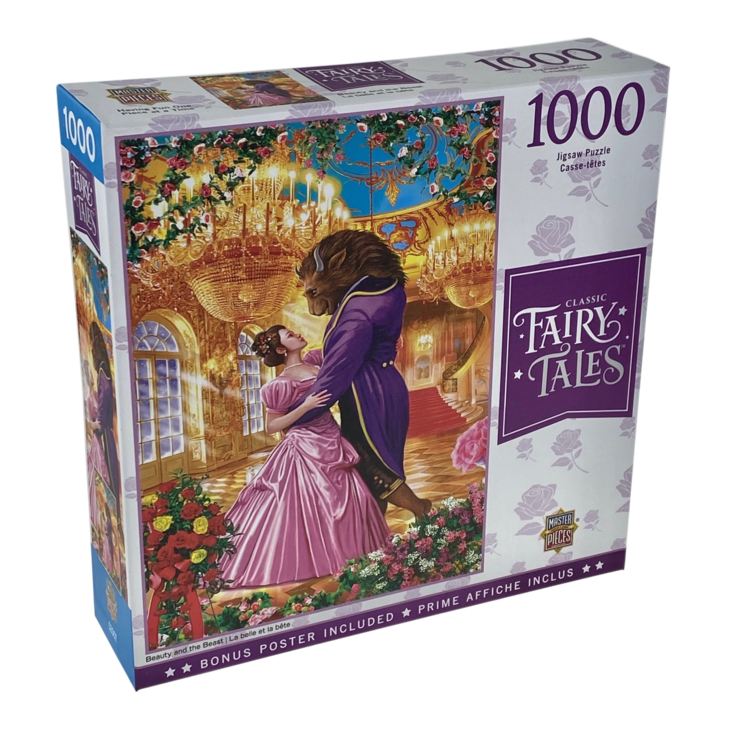MASTERPIECES PUZZLE COMPANY CLASSIC FAIRY TALES BEAUTY AND THE BEAST 1000 PIECE PUZZLE