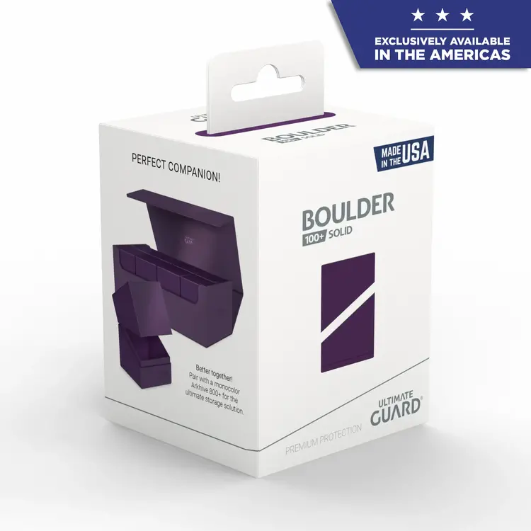 ULTIMATE GUARD ULTIMATE GUARD BOULDER 100+ SOLID PURPLE