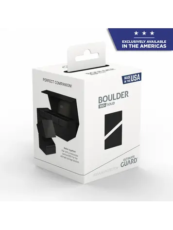 ULTIMATE GUARD ULTIMATE GUARD BOULDER 100+ SOLID BLACK