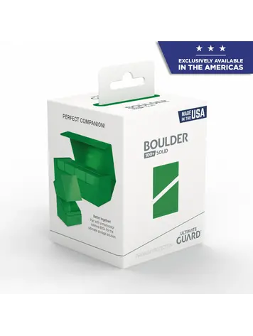 ULTIMATE GUARD ULTIMATE GUARD BOULDER 100+ SOLID GREEN