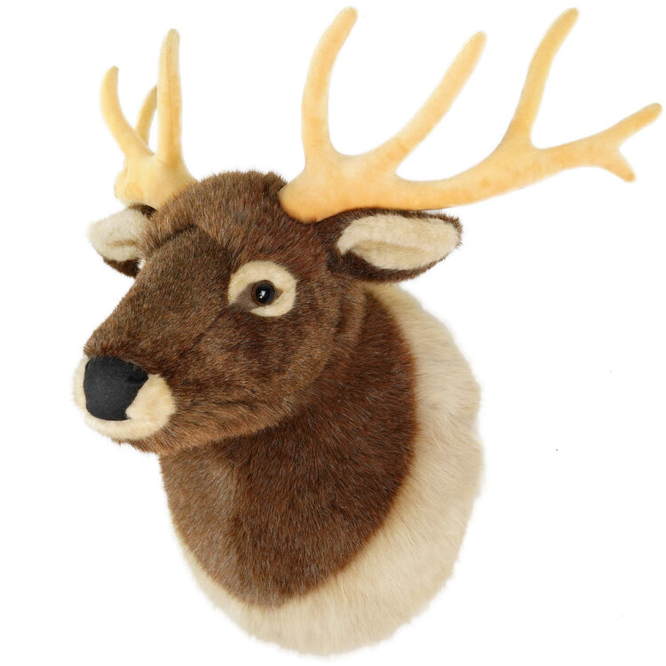 EVANDER THE ELK HEAD 25 INCH PLUSH