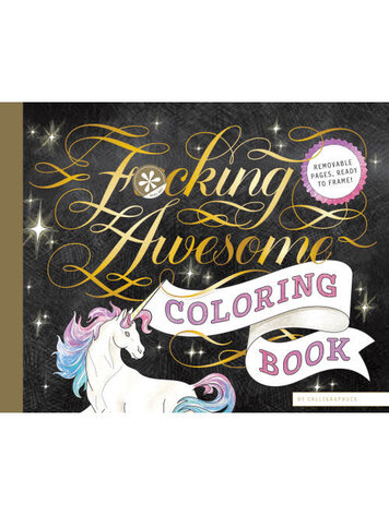 CHRONICLE BOOKS FUCKING AWSOME COLORING BOOK