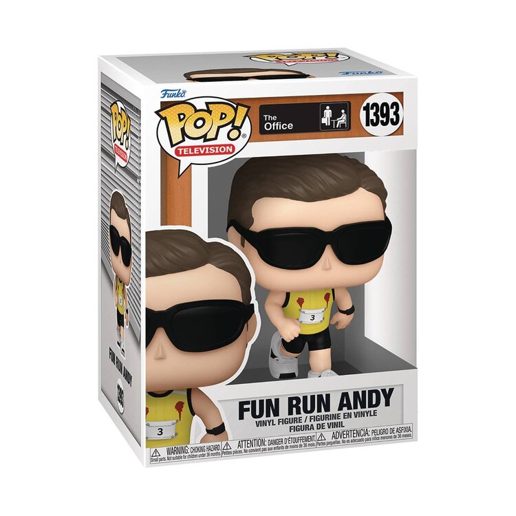FUNKO POP TV THE OFFICE FUN RUN ANDY VIN FIG