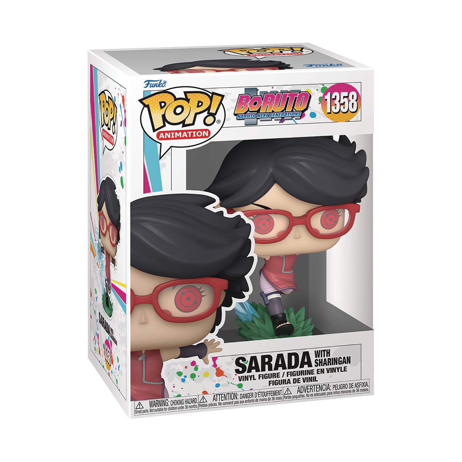 POP ANIMATION BORUTO SARADA W SHARINGAN VIN FIG - Illusive Comics