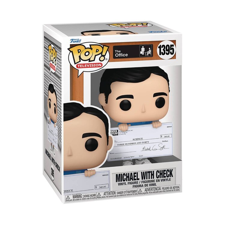 FUNKO POP TV THE OFFICE MICHAEL W/ CHECK VIN FIG