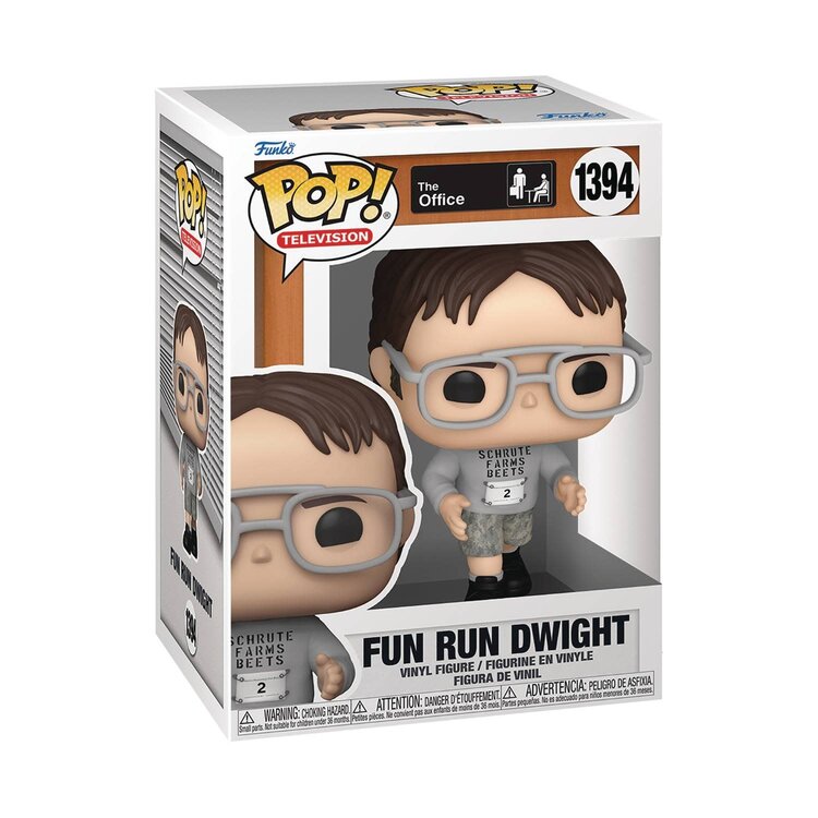 FUNKO POP TV THE OFFICE FUN RUN DWIGHT VIN FIG