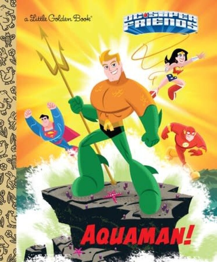 GOLDEN BOOKS DC SUPER FRIENDS AQUAMAN LITTLE GOLDEN BOOK HC