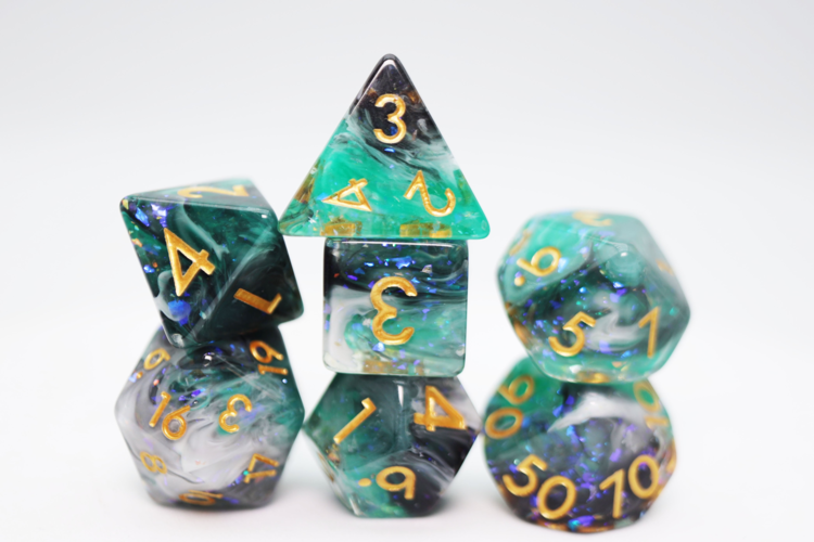FOAM BRAIN GAMES FOREST FOG RPG DICE SET