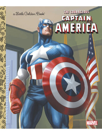 GOLDEN BOOKS THE COURAGEOUS CAPTAIN AMERICA (MARVEL) LITTLE GOLDEN BOOK