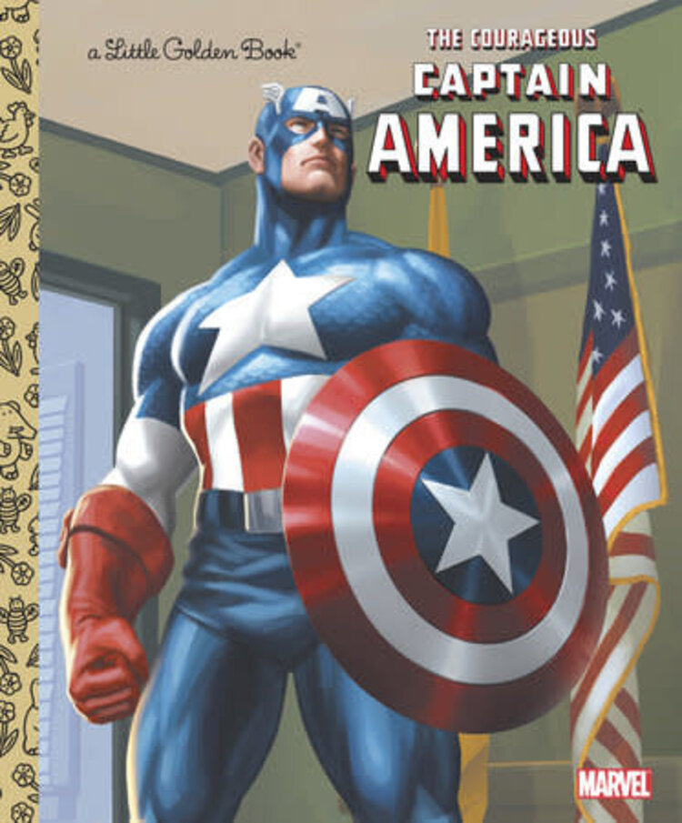 GOLDEN BOOKS THE COURAGEOUS CAPTAIN AMERICA (MARVEL) LITTLE GOLDEN BOOK