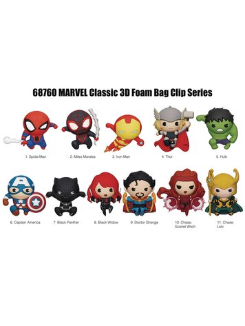 MONOGRAM PRODUCTS MARVEL CLASSIC 3D FOAM BAG CLIP