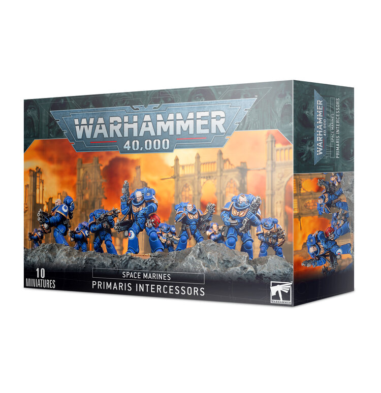 GAMES WORKSHOP WARHAMMER 40K SPACE MARINES PRIMARIS INTERCESSORS