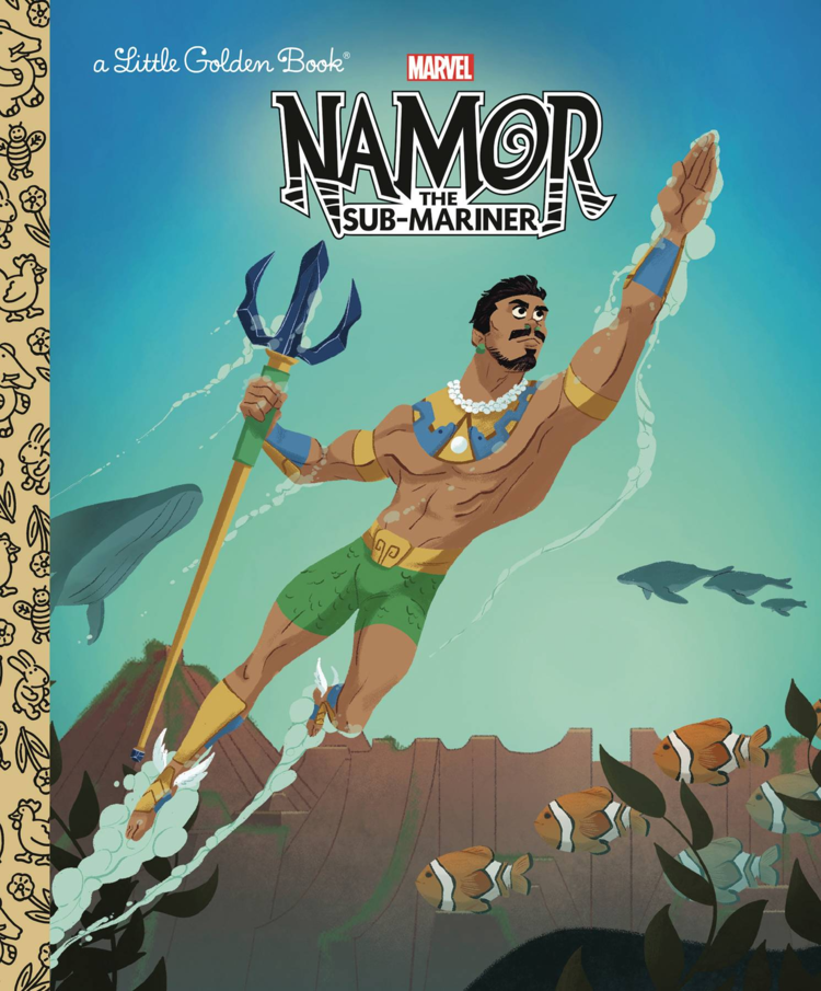 GOLDEN BOOKS NAMOR THE SUB-MARINER LITTLE GOLDEN BOOK