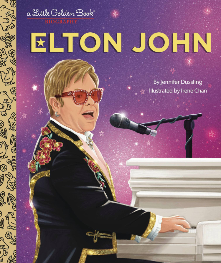 GOLDEN BOOKS ELTON JOHN LITTLE GOLDEN BOOK BIOGRAPHY