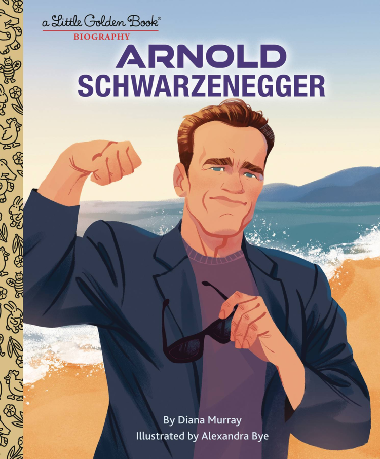 GOLDEN BOOKS ARNOLD SCHWARZENEGGER LITTLE GOLDEN BOOK BIOGRAPHY