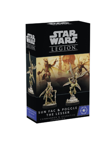 STAR WARS LEGION SUN FAC & POGGLE THE LESSER COMMANDER & OPERATIVE EXPANSION