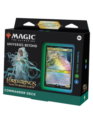 WIZARDS OF THE COAST MTG LOTR COMMANDER ELVEN COUNCIL