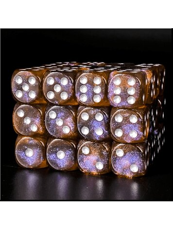 FOAM BRAIN GAMES FOAM BRAIN GAMES 12 PIECE PIP D6'S - ETHER GLITTER