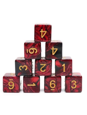 FOAM BRAIN GAMES FOAM BRAIN GAMES 12 PIECE D6'S - JOKERS WILD