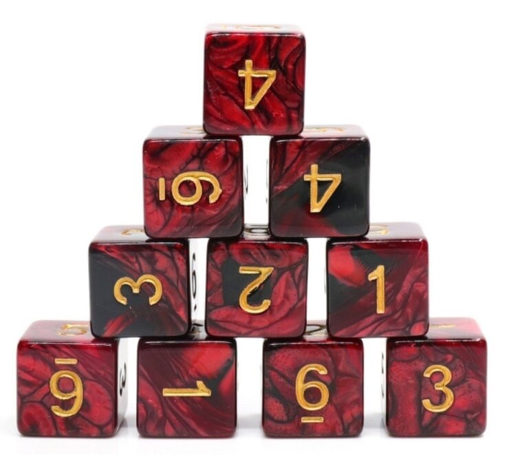 FOAM BRAIN GAMES FOAM BRAIN GAMES 12 PIECE D6'S - JOKERS WILD