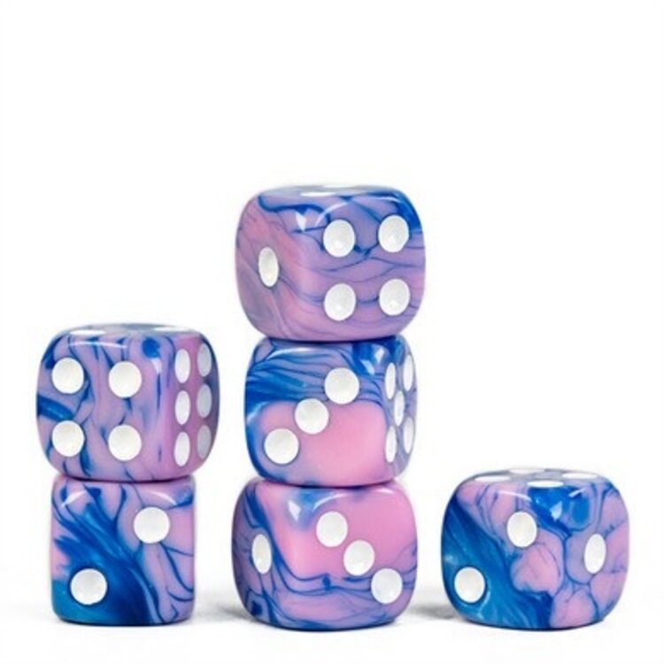 FOAM BRAIN GAMES FOAM BRAIN GAMES 12 PIECE PIP D6'S - COTTON CANDY