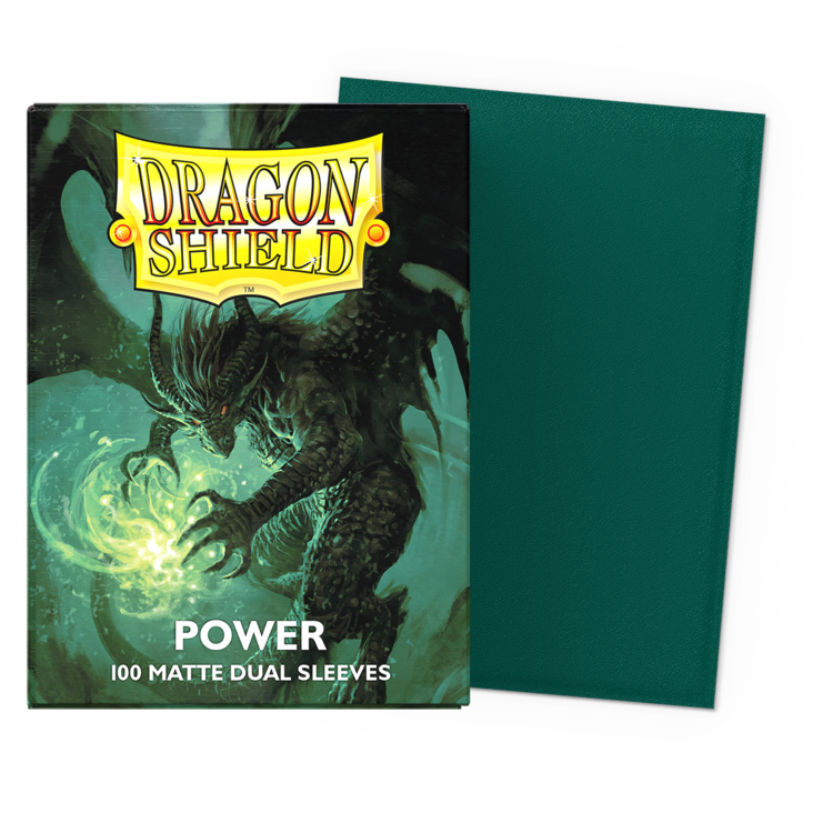 DRAGON SHIELD DRAGON SHIELD 100 CT SLEEVES DUAL MATTE POWER