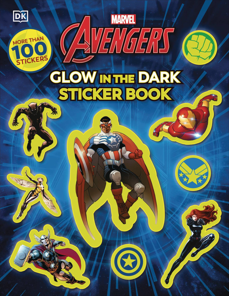 DK PUBLISHING CO MARVEL AVENGERS GLOW IN THE DARK STICKER BOOK