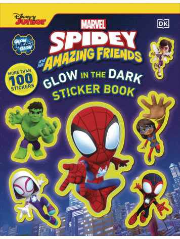 DK PUBLISHING CO MARVEL SPIDEY & HIS AMAZING FRIENDS GLOW IN THE DARK STICKER BOOK
