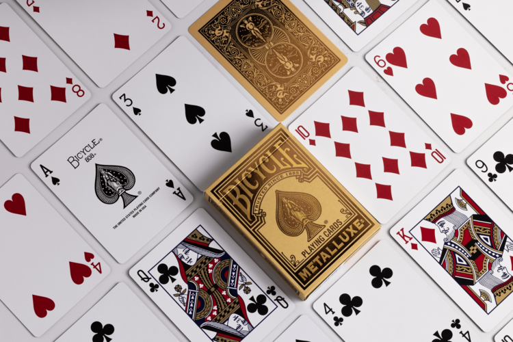 BICYCLE PLAYING CARDS - METALLUXE GOLD