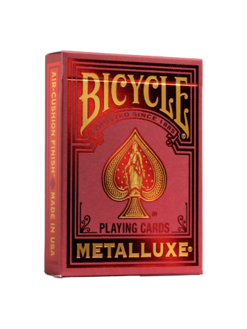 BICYCLE PLAYING CARDS - METALLUXE RED