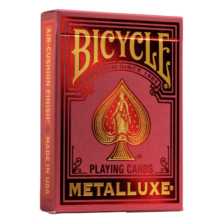 BICYCLE PLAYING CARDS - METALLUXE RED