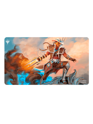 MAGIC THE GATHERING OUTLAWS OF THUNDER JUNCTION PLAYMAT ANNIE FLASH THE VETERAN