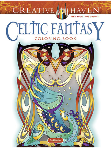 DOVER PUBLICATIONS CREATIVE HAVEN CELTIC FANTASY COLORING BOOK
