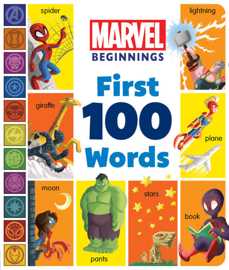 MARVEL BEGINNINGS FIRST 100 WORDS BOARD BOOK