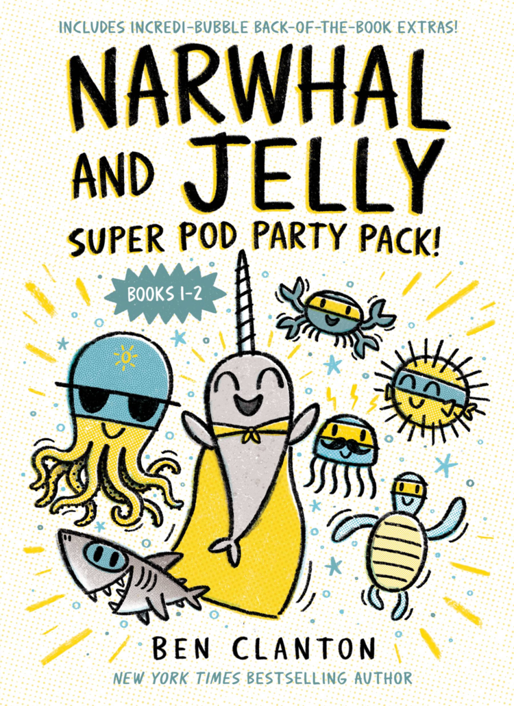 PENGUIN RANDOM HOUSE NARWHAL & JELLY SUPER POD PARTY PACK GN VOL 01 (BOOKS 1 & 2)