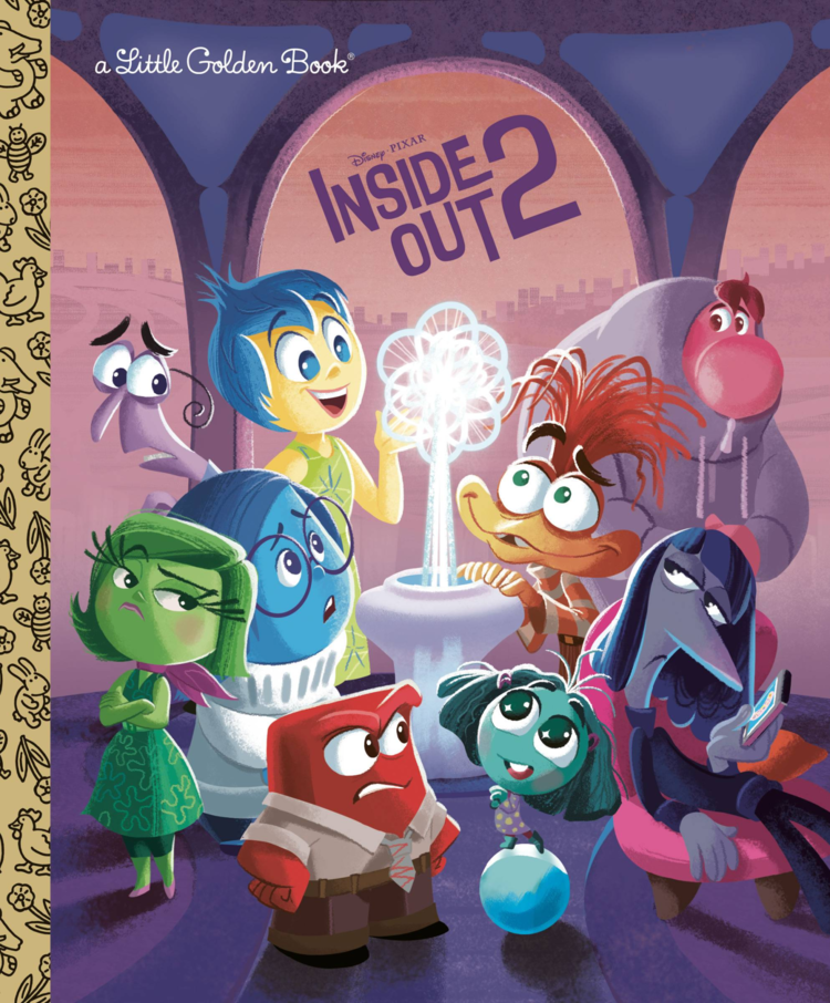 GOLDEN BOOKS DISNEY PIXAR INSIDE OUT 2 LITTLE GOLDEN BOOK