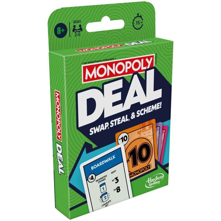 HASBRO MONOPOLY DEAL CARD GAME