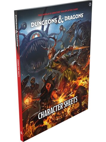 WIZARDS OF THE COAST DUNGEONS & DRAGONS RPG: CHARACTER SHEETS (2024)
