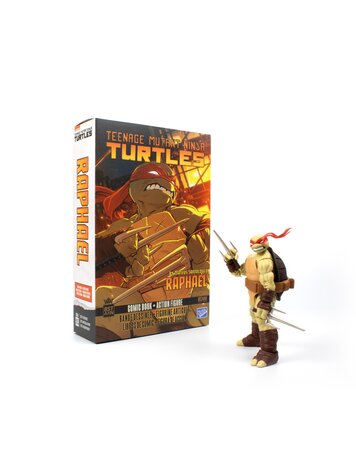 TMNT RAPHAEL V2 IDW COMIC BOOK & BST AXN 5IN AF