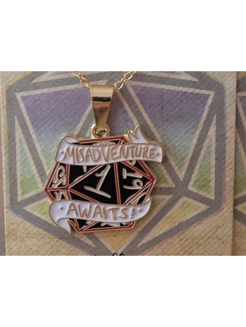 GAME NIGHT NECKLACE- MISADVENTURE AWAITS