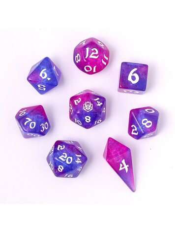 HYMGHO HYMGHO WYRMFORGED ROLLERS - ROUNDED EDGE 8 PIECE POLY DICE SET - FAIRY FARTS