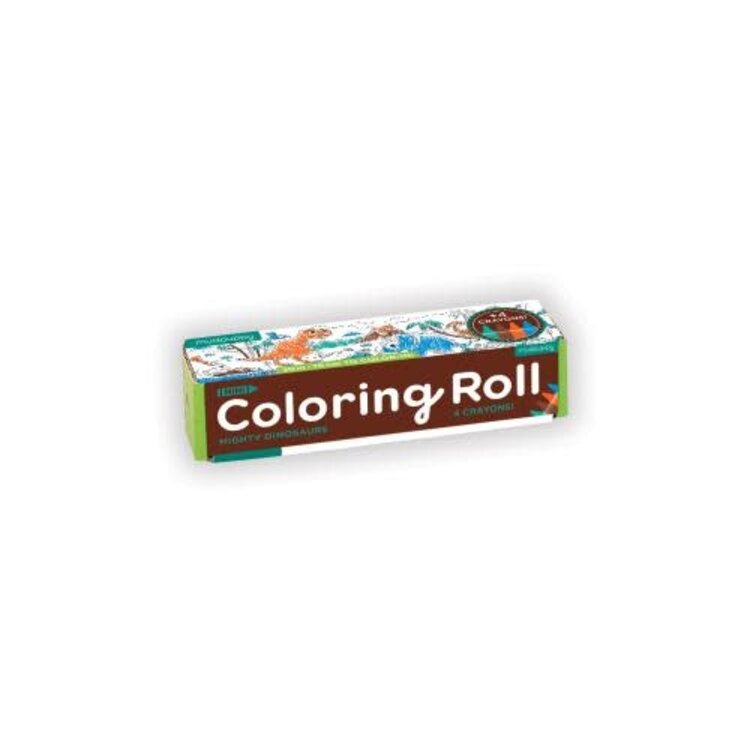 MINI COLORING ROLL - MIGHTY DINOSAURS