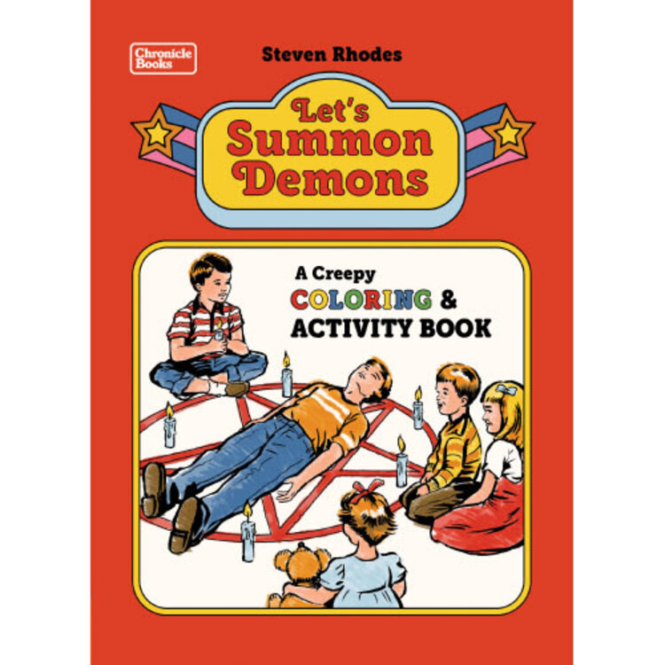 CHRONICLE BOOKS LETS SUMMON DEMONS A CREEPY COLORING BOOK