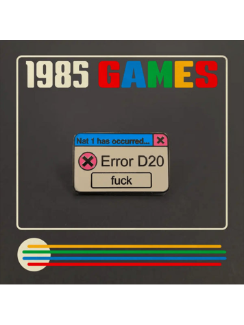 1985 GAMES RPG ERROR PIN