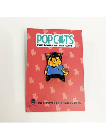 POPCATS SPOCK CAT ENAMEL PIN